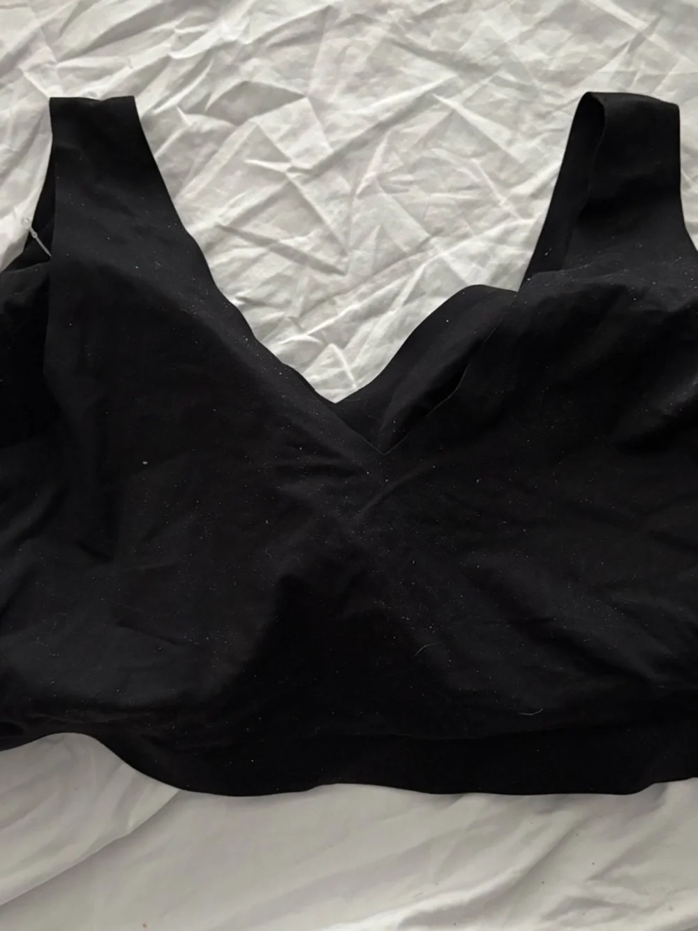 Soma Enbliss Bralette Sz XXL color black wireless soft comfortable lounge sleep - Picture 6 of 13